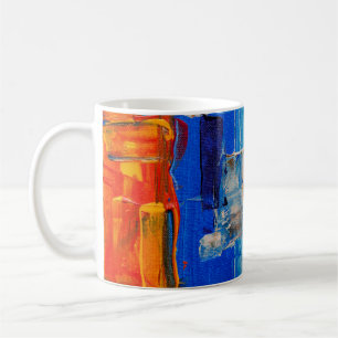 Taza De Café Pintura abstracta de diversos colores