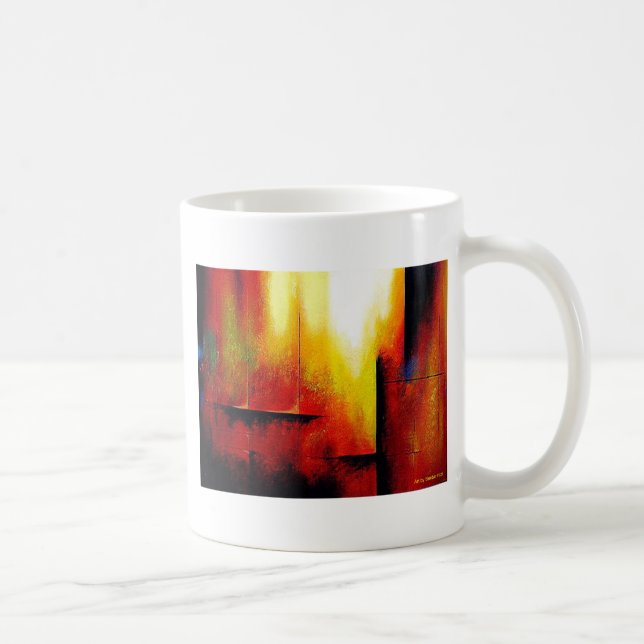 Taza De Café Pintura abstracta de Hizli (Derecha)