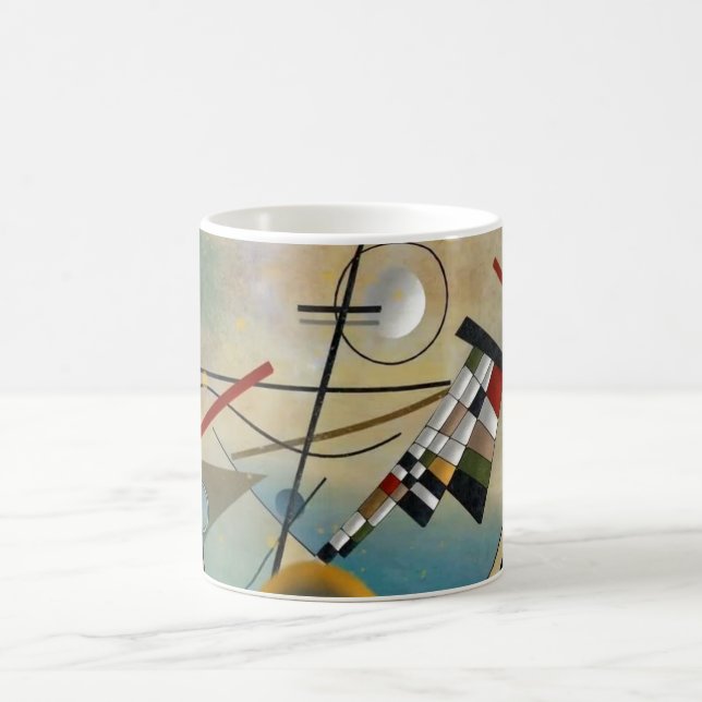 Taza De Café Pintura abstracta de la composición de Kandinsky (Centro)