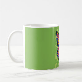 Taza De Café Pintura abstracta de mariposa