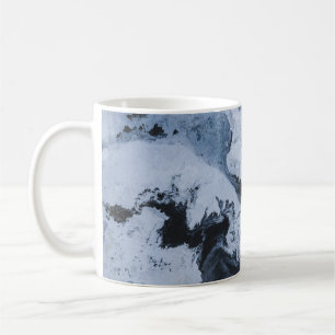 Taza De Café Pintura abstracta en blanco y negro