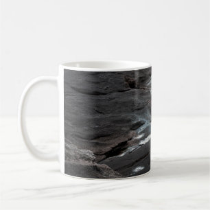 Taza De Café Pintura abstracta en negro y gris