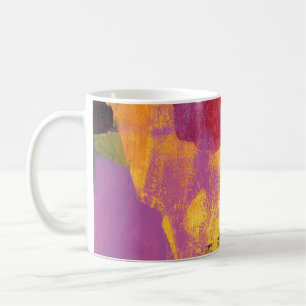 Taza De Café Pintura abstracta. Estilo de arte moderno. Color b