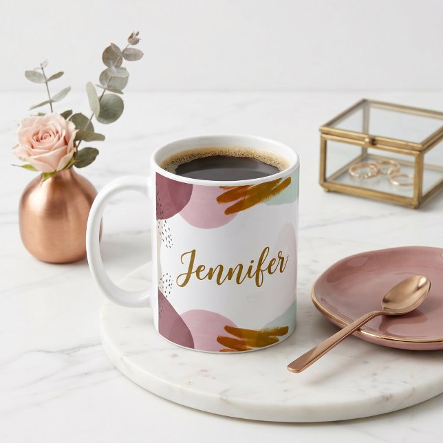 Taza De Café Pintura abstracta personalizada  (Subido por el creador)