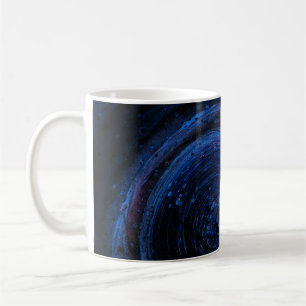 Taza De Café Pintura abstracta púrpura y marrón