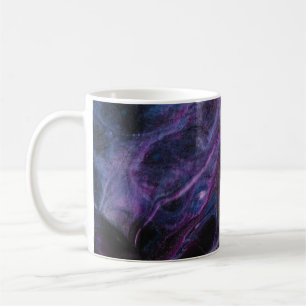 Taza De Café Pintura abstracta púrpura y rosa