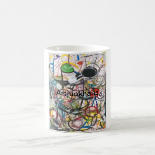 Taza De Café Pintura abstracta sin título de Hankamer Artjunkha