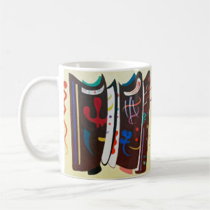 Taza De Café Pintura abstracta suplementada marrón de Kandinsky