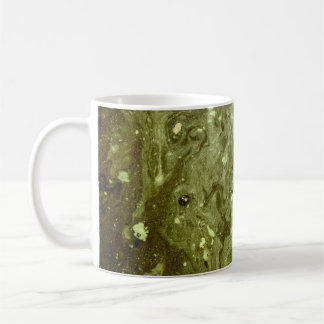 Taza De Café Pintura abstracta verde
