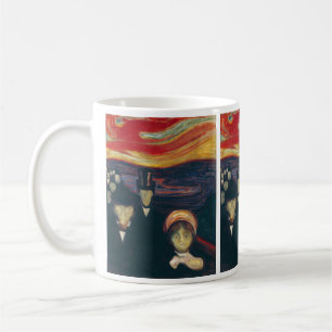Taza De Café Pintura clásica Edvard Munch, ansiedad (1894)