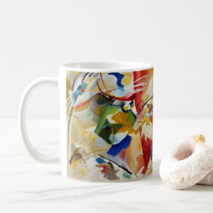 Taza De Café Pintura con centro verde de Wassily Kandinsky