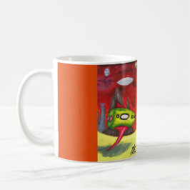 Taza De Café Pintura de acuarela Ciencia Ficción Arte de Dimens