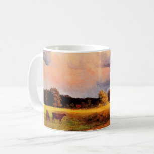 Taza De Café Pintura de Albert Bierstadt, paisaje bávaro