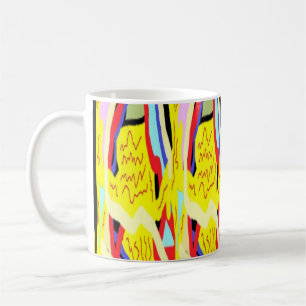 Taza De Café Pintura de arte abstracto tradicional