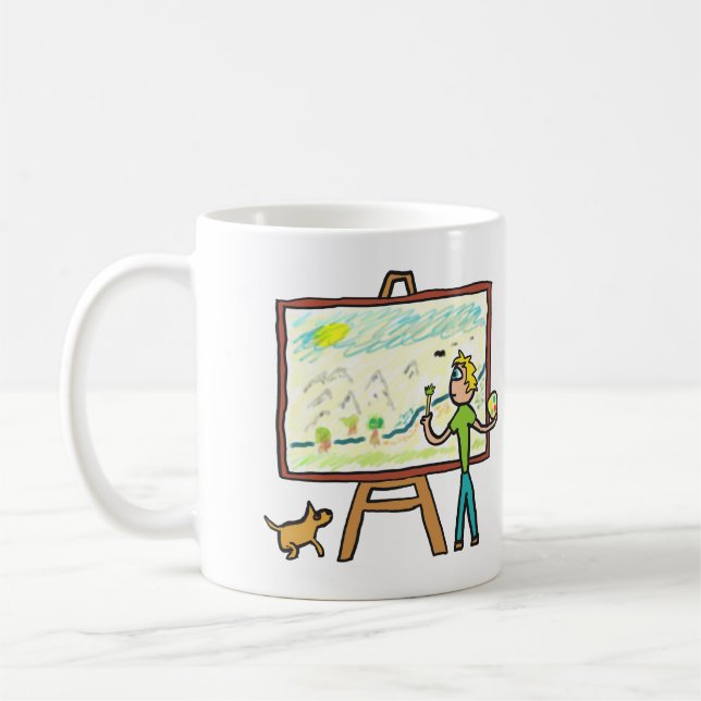 Taza De Café Pintura de artista (Izquierda)