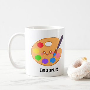 Taza De Café Pintura de artista colorida