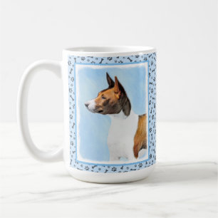 Taza De Café Pintura de Basenji - Arte original muy bonito