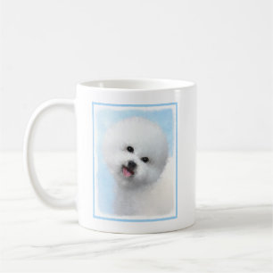 Taza De Café Pintura de Bichon Frise - Arte de Perro Original L