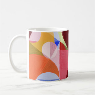 Taza De Café Pintura de bloques de color abstracto geométrico
