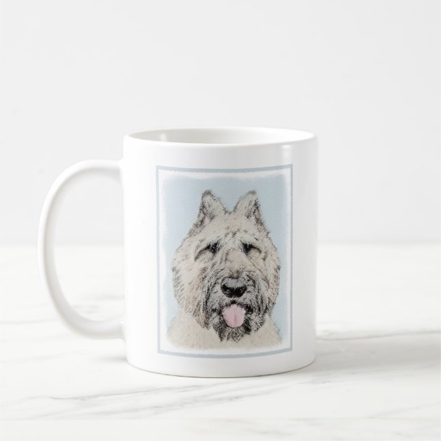 Taza De Café Pintura de Bouvier des Flandres - Arte original de (Izquierda)