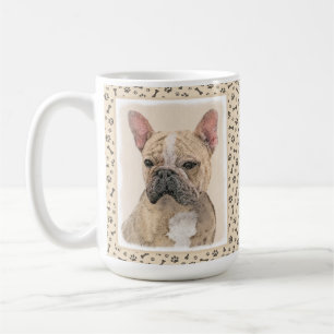 Taza De Café Pintura de Bulldog francés (Sable) - Cuto original
