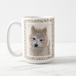 Taza De Café Pintura de Cachorro de Cairn Terrier - Arte Perro