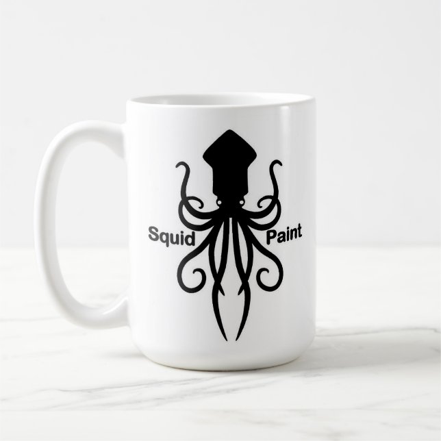 Taza De Café Pintura de calamar (Izquierda)