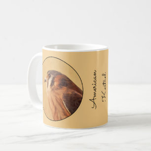 Taza De Café Pintura de cernícalo estadounidense - Arte de pája