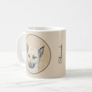 Taza De Café Pintura de Chinook (Orejas puntiagudas) - Arte Per