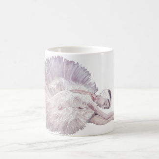 Taza De Café Pintura de cisne bailarín de ballet