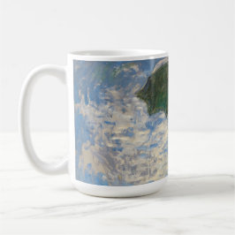 Taza De Café Pintura de Claude Monet de Lady con Parasol