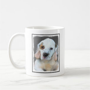 Taza De Café Pintura de Clumber Spaniel - Arte de Perro Origina