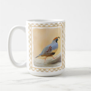 Taza De Café Pintura de codorniz de gambrel original arte de av