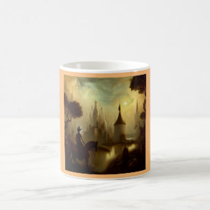 Taza De Café Pintura de fantasía 8 - Jinete de caballo