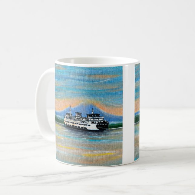 Taza De Café Pintura de ferris de Sunrise (Anverso izquierdo)