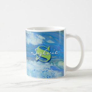 Taza De Café Pintura de fluidos de cascada