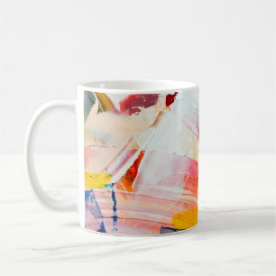 Taza De Café pintura de fondo abstracta pintada, cepillo, abstr