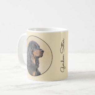 Taza De Café Pintura de Gordon Setter - Arte original de perro