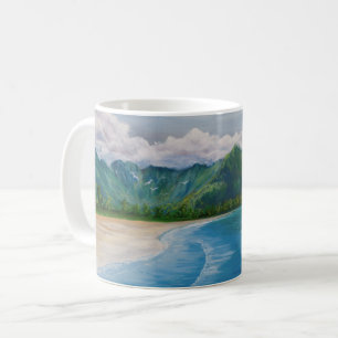 Taza De Café Pintura de Hanalei Bay Hawaii