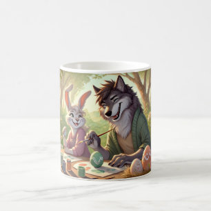Taza De Café Pintura de huevo de Pascua - Diversión de arte de