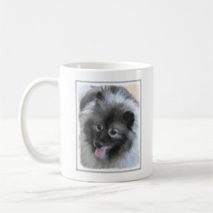Taza De Café Pintura de Keeshond Bailey - Arte de perros origin