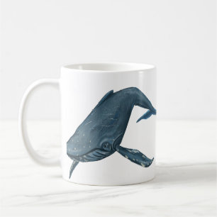 Taza De Café Pintura de la ballena jorobada