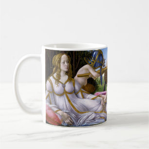 Taza De Café Pintura de la diosa del amor Mars y Venus vintage