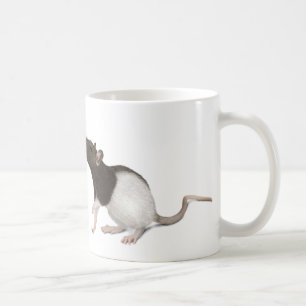 Taza De Café Pintura de la rata del mascota
