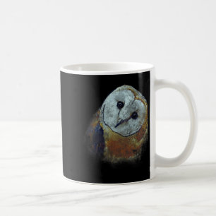 Taza De Café Pintura de lechuza común Arte de lechuza