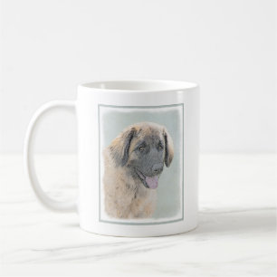 Taza De Café Pintura de Leonberger - Arte de Perro Original.