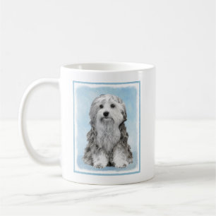 Taza De Café Pintura de Lowchen - Arte de perro original muy li