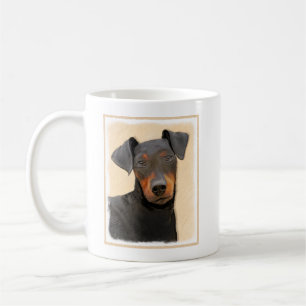 Taza De Café Pintura de Manchester Terrier Arte Animal Original
