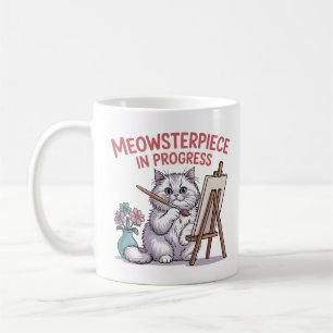 Taza De Café Pintura de miowsterpiece en curso de pintura artís