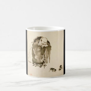 Taza De Café Pintura de Miyamoto Musashi, 1600s de la C.